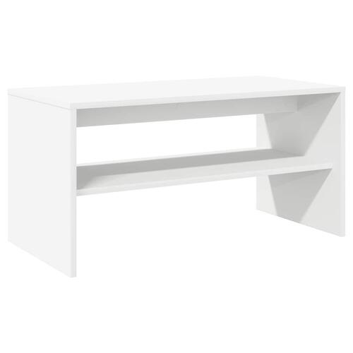 Tv-bord 80x40x40 cm konstrueret træ hvid
