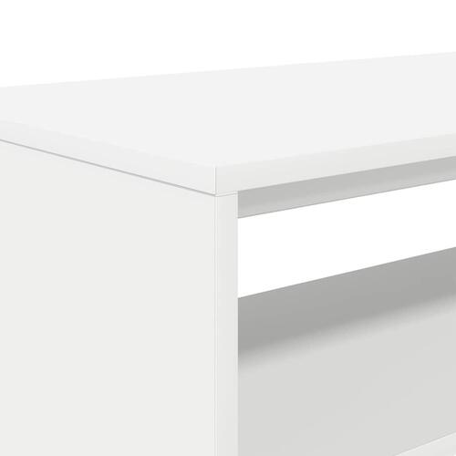 Tv-bord 80x40x40 cm konstrueret træ hvid
