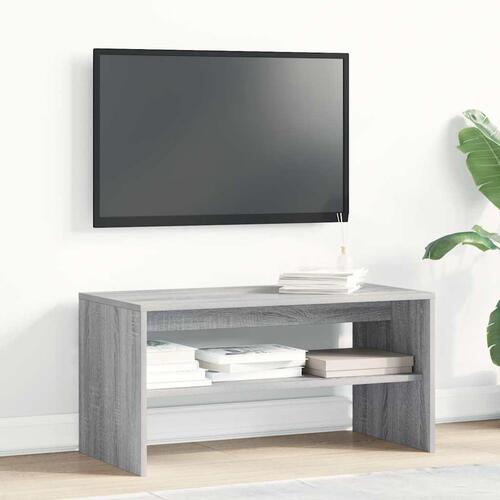 Tv-bord 80x40x40 cm konstrueret træ grå sonoma-eg