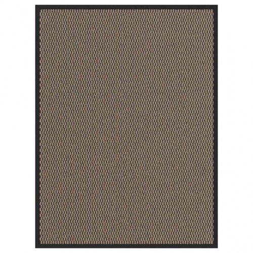 Dørmåtte brun 90 × 120 cm - skridsikker indgangsmåtte i PP/PVC