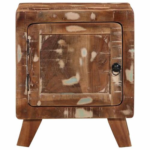 Sengeborde 2 stk. 40x32x46 cm massivt genbrugstræ