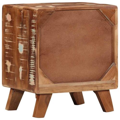Sengeborde 2 stk. 40x32x46 cm massivt genbrugstræ