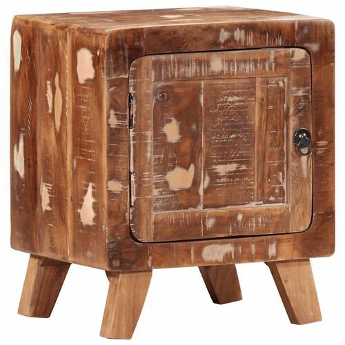Sengeborde 2 stk. 40x32x46 cm massivt genbrugstræ