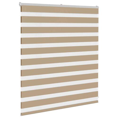 Zebragardin sandbrun 130x100 cm stofbredde 125,9 cm polyester