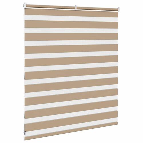Zebragardin sandbrun 130x100 cm stofbredde 125,9 cm polyester