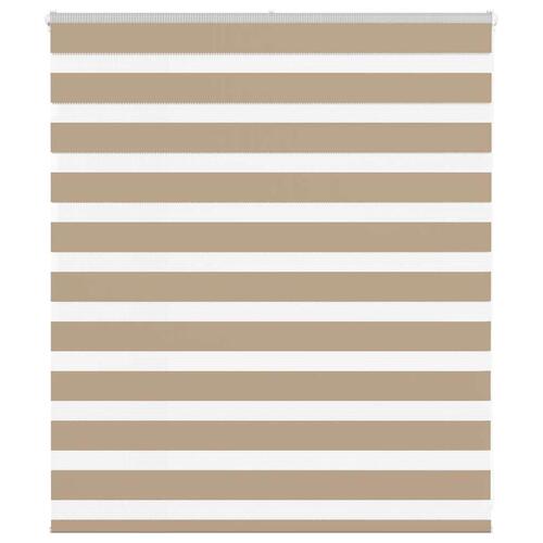 Zebragardin sandbrun 120x100 cm stofbredde 115,9 cm polyester