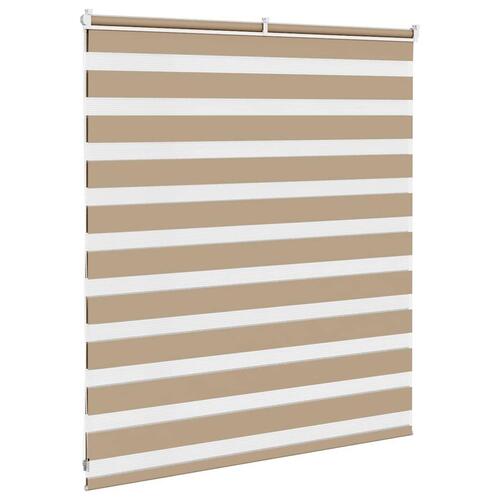 Zebragardin sandbrun 120x100 cm stofbredde 115,9 cm polyester