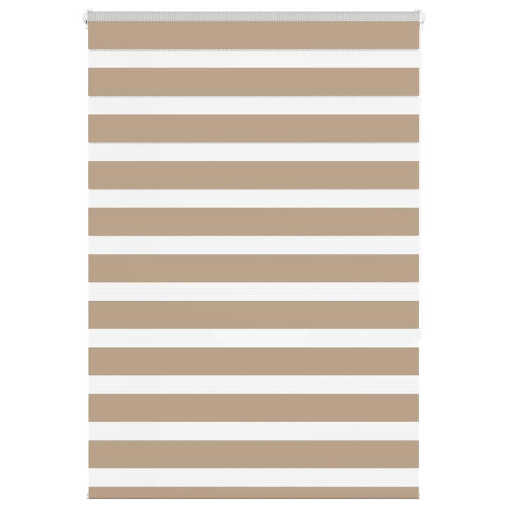 Zebragardin sandbrun 115x150 cm stofbredde 110,9 cm polyester