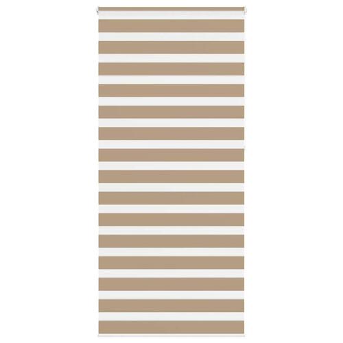 Zebragardin sandbrun 100x230cm stofbredde 95,9 cm polyester