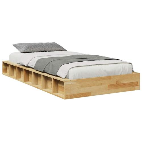 Sengeramme uden madras 80x200 cm Massivt træ Eg