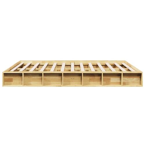 Sengeramme uden madras 135x190 cm Massivt træ Eg