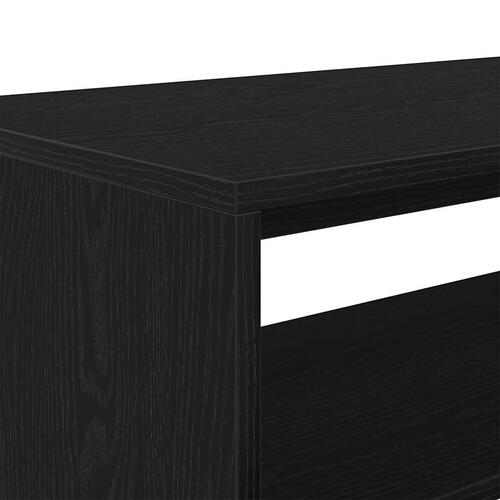Tv-bord 80x40x40 cm konstrueret træ sort egetræsfarve
