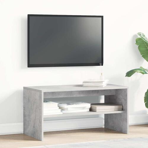 Tv-bord 80x40x40 cm konstrueret træ betongrå