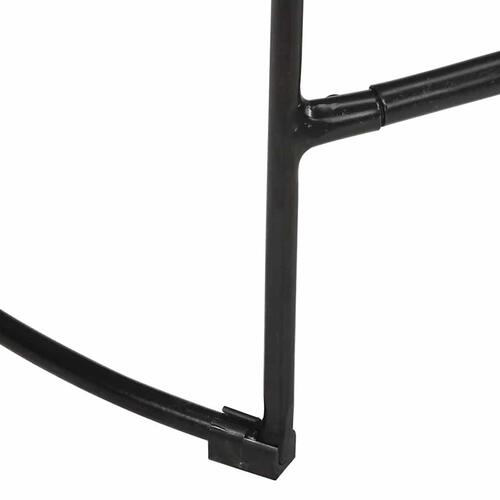 Barstole 2 stk. 45x40x62 cm massivt mangotræ sort