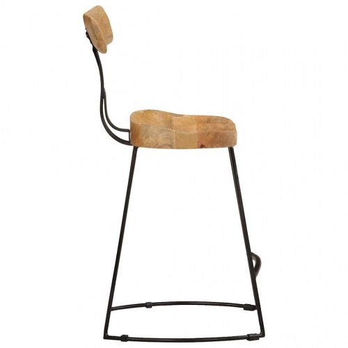 Barstole 2 stk. 49x43x79 cm massivt mangotræ