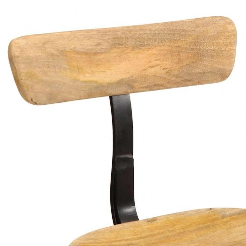 Barstole 2 stk. 49x43x79 cm massivt mangotræ