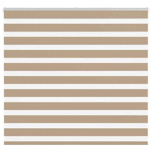 Zebragardin sandbrun 155x100 cm stofbredde 150,9 cm polyester