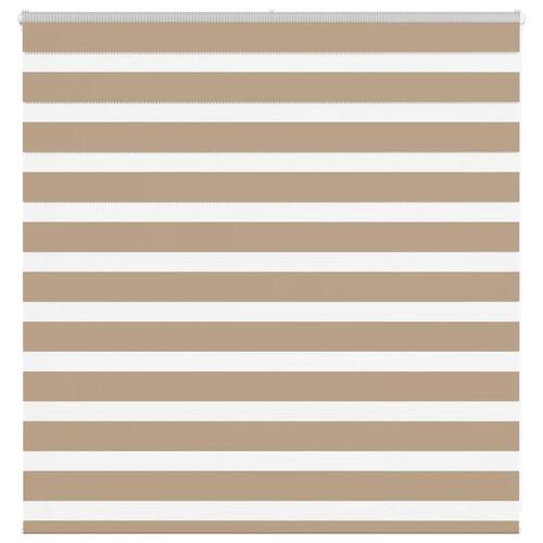 Zebragardin sandbrun 145x100 cm stofbredde 140,9 cm polyester