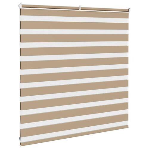 Zebragardin sandbrun 145x100 cm stofbredde 140,9 cm polyester