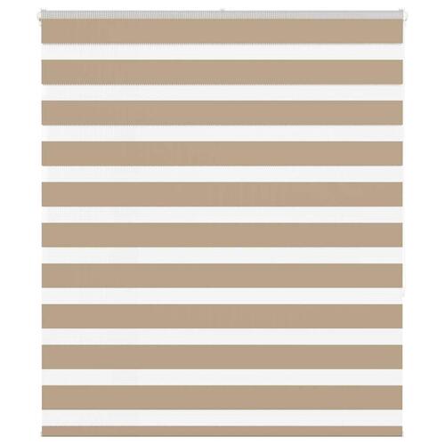 Zebragardin sandbrun 120x150 cm stofbredde 115,9 cm polyester