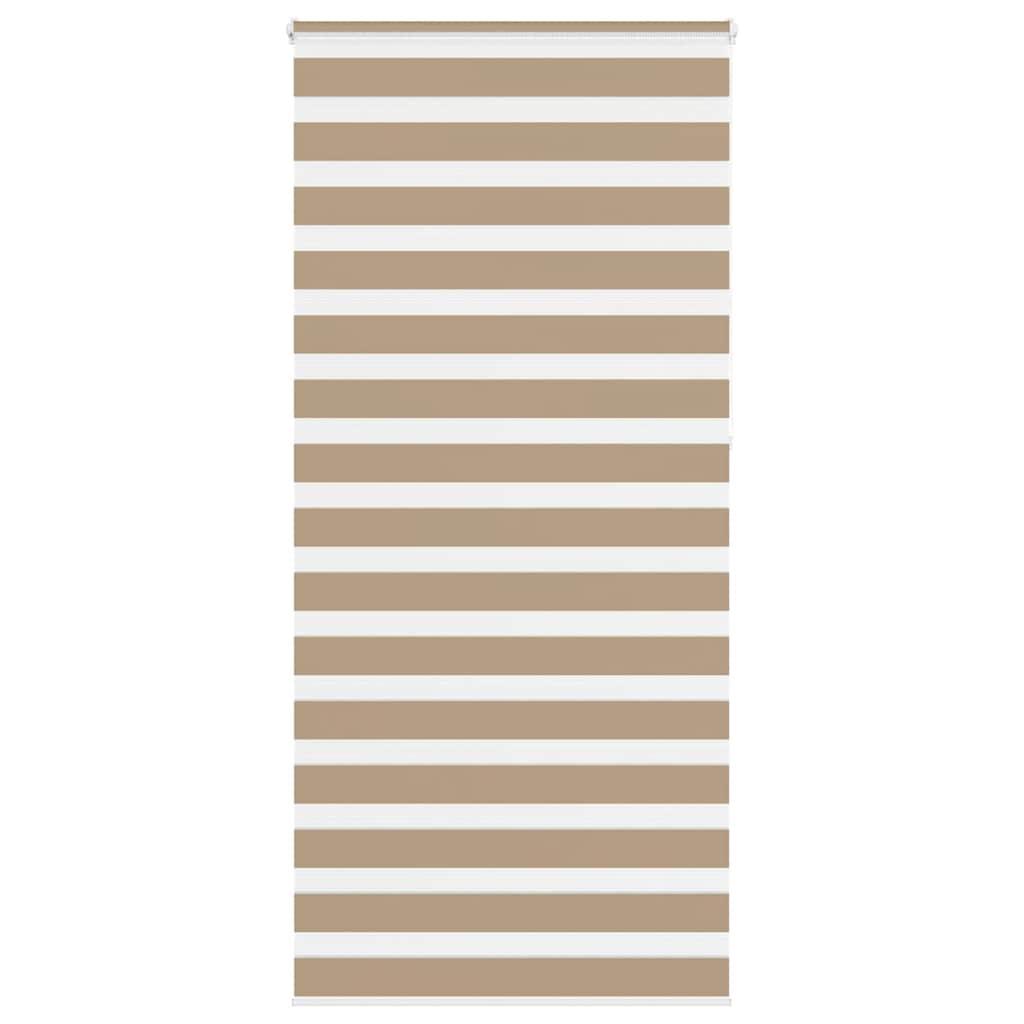 Zebragardin sandbrun 110x230 cm stofbredde 105,9 cm polyester