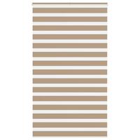 Zebragardin sandbrun 120x230 cm stofbredde 115,9 cm polyester