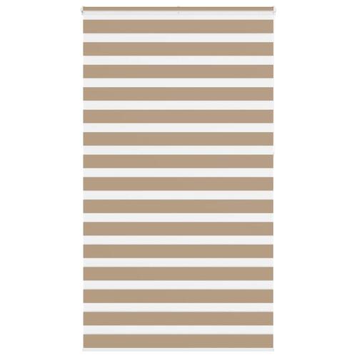 Zebragardin sandbrun 120x230 cm stofbredde 115,9 cm polyester