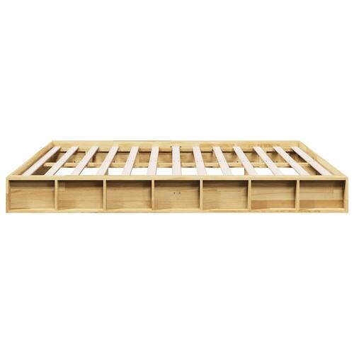 Sengeramme uden madras 180x200 cm Massivt træ Eg