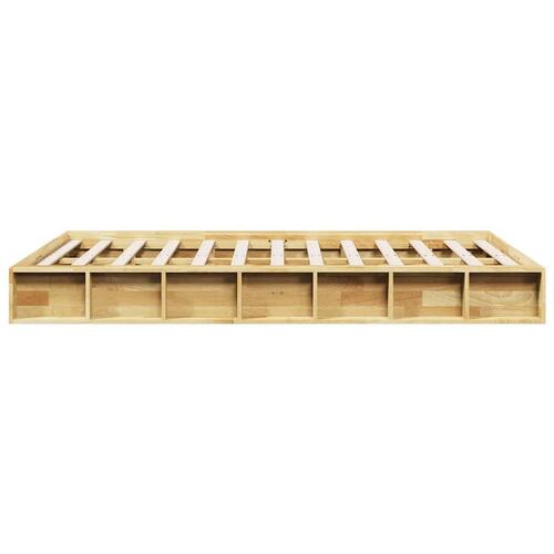 Sengeramme uden madras 120x190 cm Massivt træ Eg