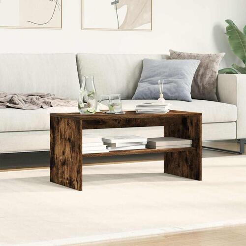 Tv-bord 80x40x40 cm konstrueret træ røget egetræsfarve