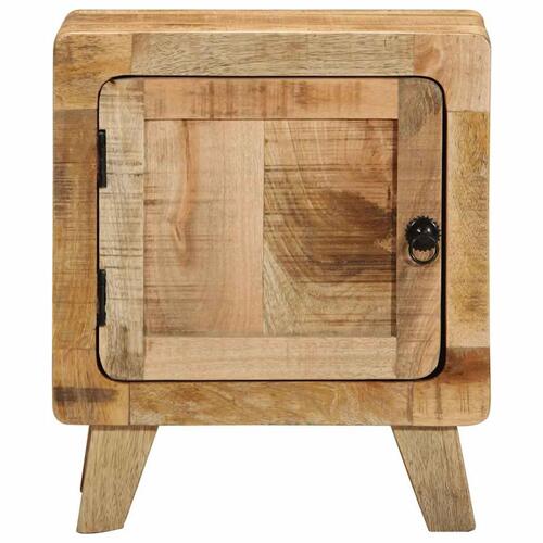 Sengeborde 2 stk. 40x32x46 cm massivt ru mangotræ