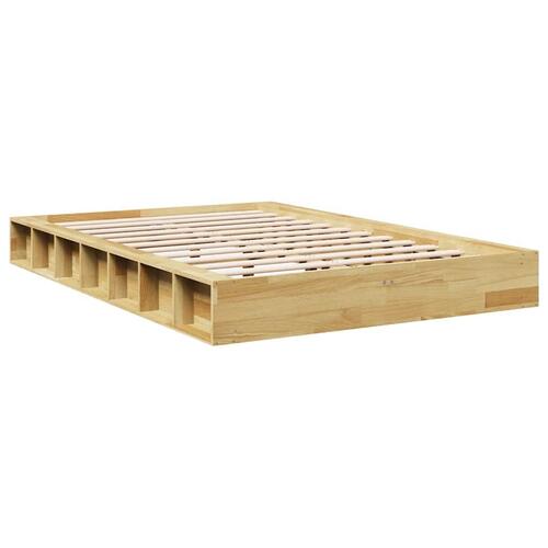 Sengeramme uden madras 120x200 cm Massivt træ Eg