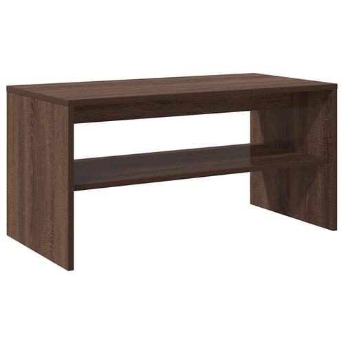 Tv-bord 80x40x40 cm konstrueret træ brun egetræsfarve