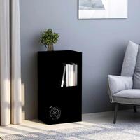 Bogreol med 2 hylder 40x30x76,5 cm konstrueret træ sort