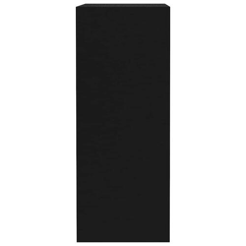 Bogreol med 2 hylder 40x30x76,5 cm konstrueret træ sort