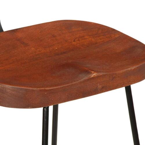 Barstole 2 stk. 49x43x103 cm massivt mangotræ