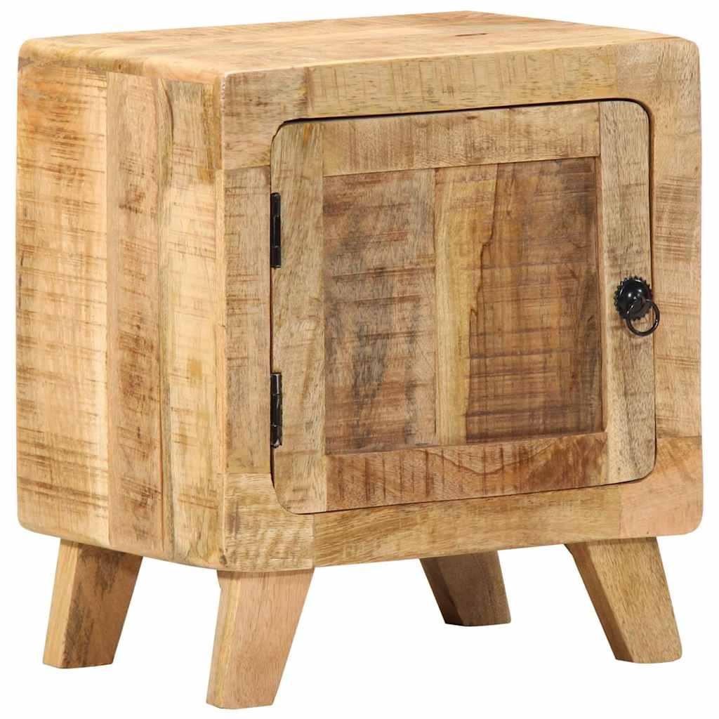 Sengebord 40x32x46 cm massivt ru mangotræ