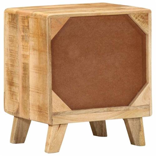 Sengebord 40x32x46 cm massivt ru mangotræ