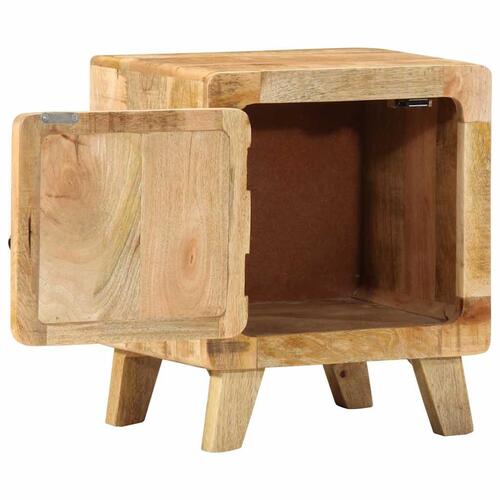Sengebord 40x32x46 cm massivt ru mangotræ
