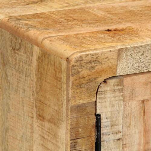Sengebord 40x32x46 cm massivt ru mangotræ