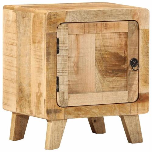 Sengebord 40x32x46 cm massivt ru mangotræ