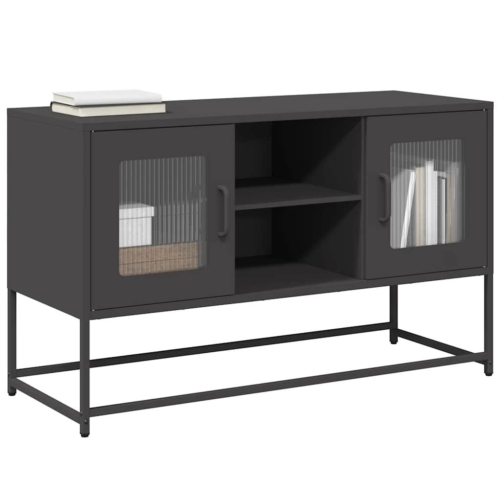 Tv-Bord 100,5X39X60,5 Cm Stål - 100.5 cm / Sort