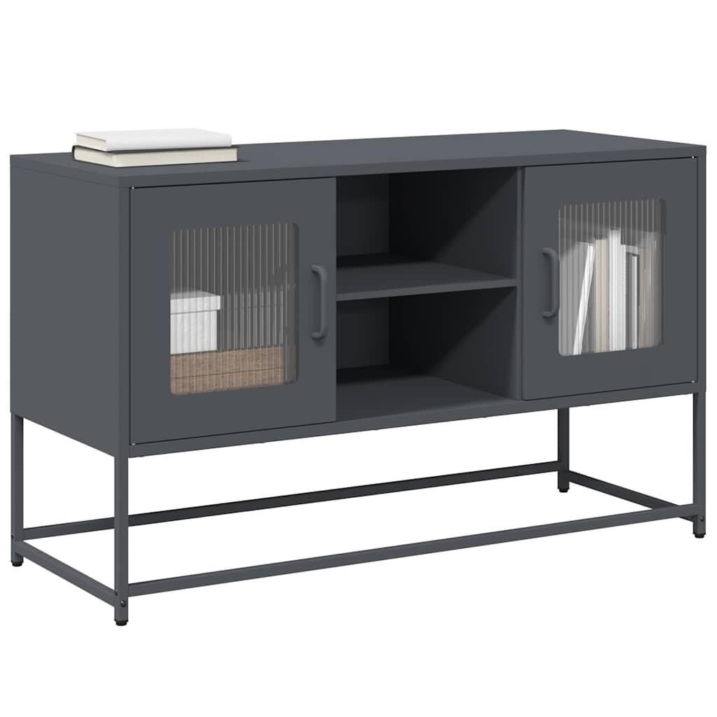 Tv-Bord 100,5X39X60,5 Cm Stål - 100.5 cm / Antracitgrå
