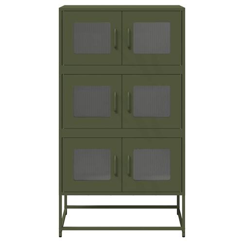 Højskab 68x39x123 cm stål olivengrøn