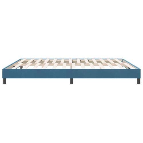 Sengeramme uden madras 180x220 cm fløjl mørkeblå