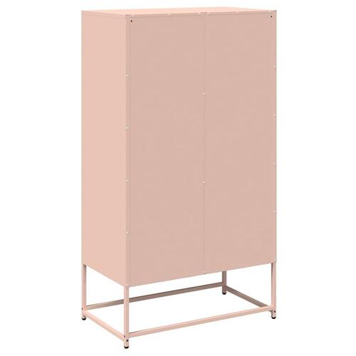 Højskab 68x39x123 cm stål lyserød