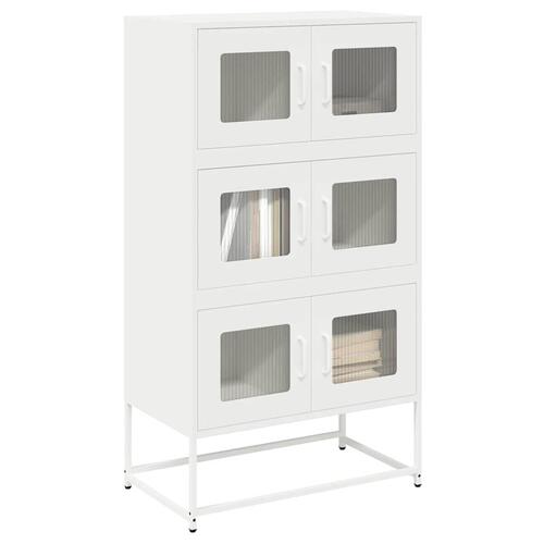 Højskab 68x39x123 cm stål hvid