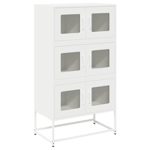 Højskab 68x39x123 cm stål hvid