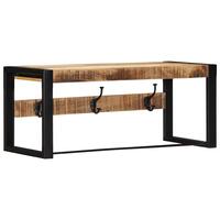 Knagerække 80x35x35 cm massivt ru mangotræ