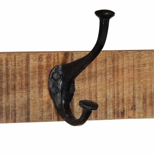 Knagerække 80x35x35 cm massivt ru mangotræ